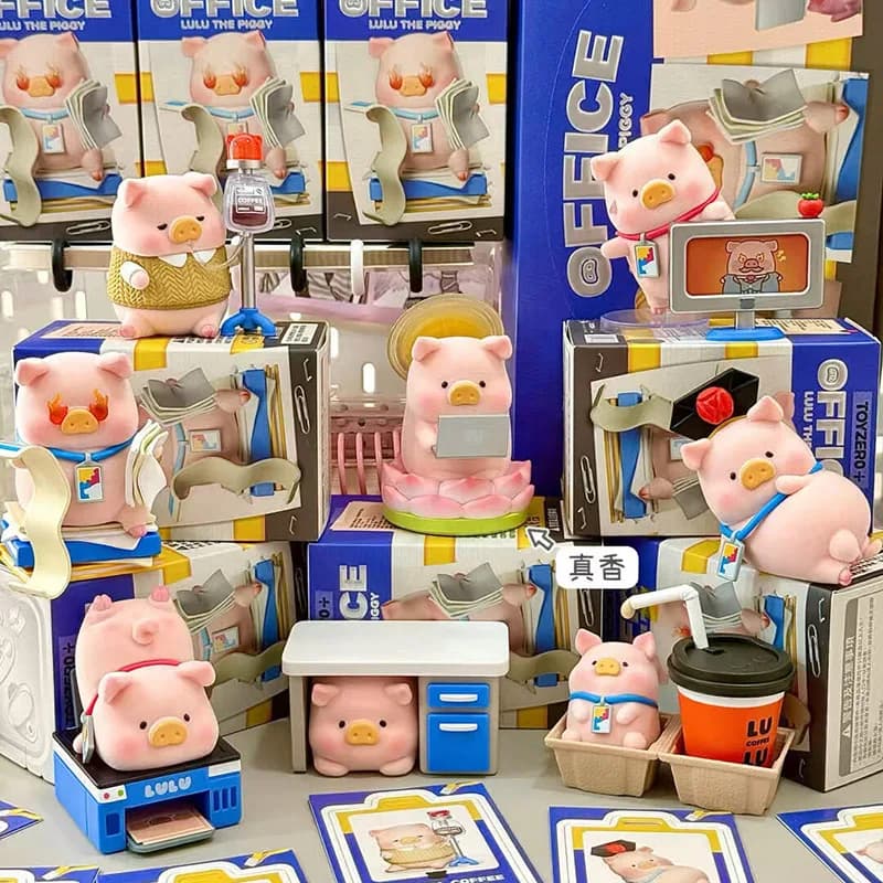 Figurina a Sorpresa del Maiale LuLu in Scatola Cieca, Ciondolo da Collezione, Portachiavi, Bambola Anime, Decorazione, Giocattolo, Regalo