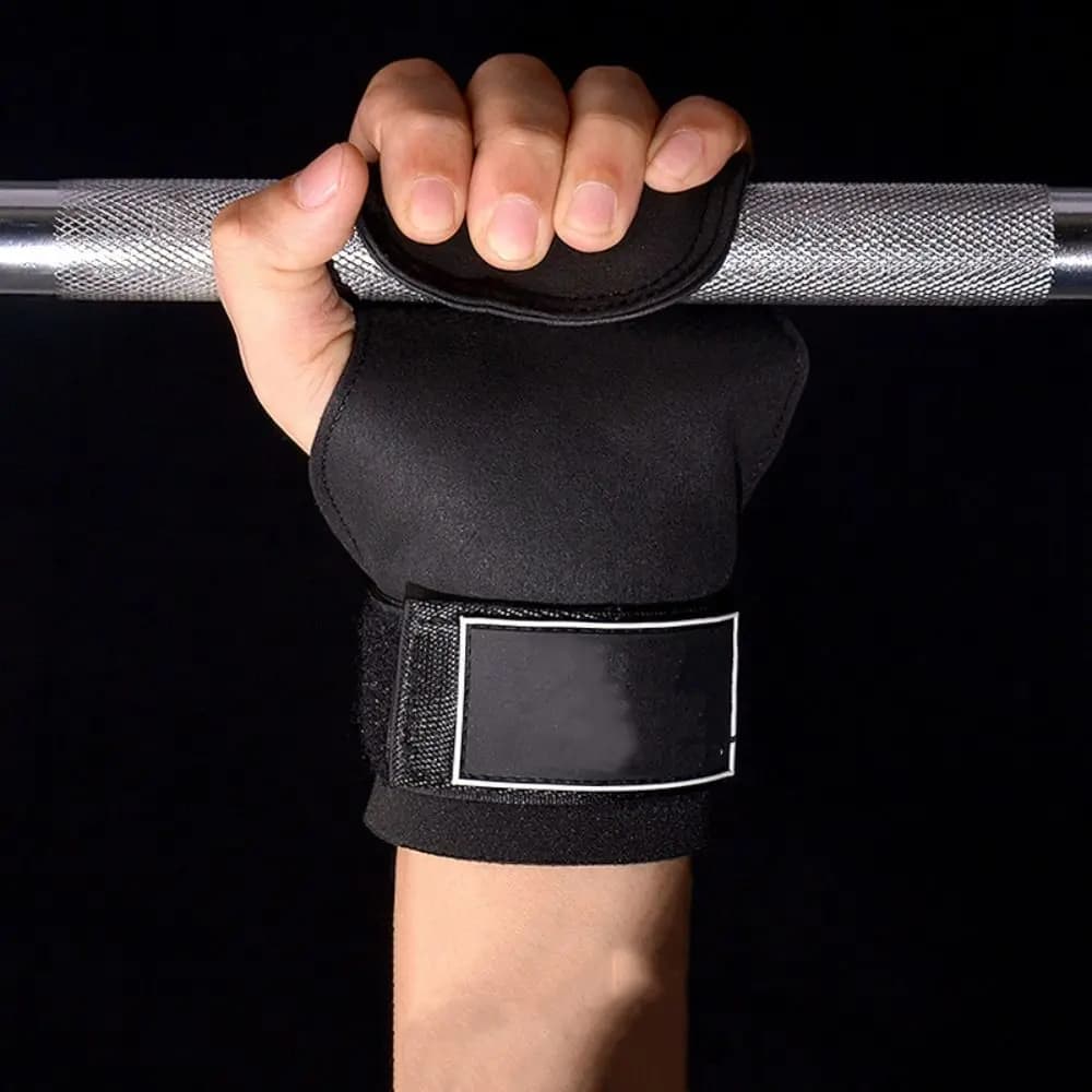 Training Cowhide Gym Gloves Double Leather Wristband Deadlift Belt Anti-Skid Palm Protection Weightlifting Gloves Gym Training