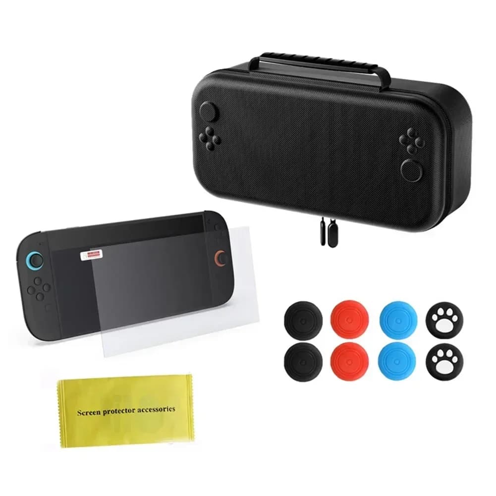 Custodia da trasporto in EVA per Nintendo Switch 2 Tenere fino a 12 cartucce di gioco Console da gioco portatile NS2 Borsa rigida anticaduta