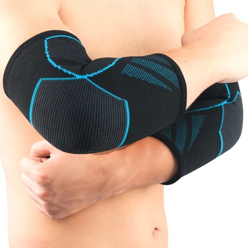 WOSWEIR-2 Pieces Support Bearings for Compression Elbow Tutor for Men Women Basket Volleyball Fitness Protection Sleeves for Arm