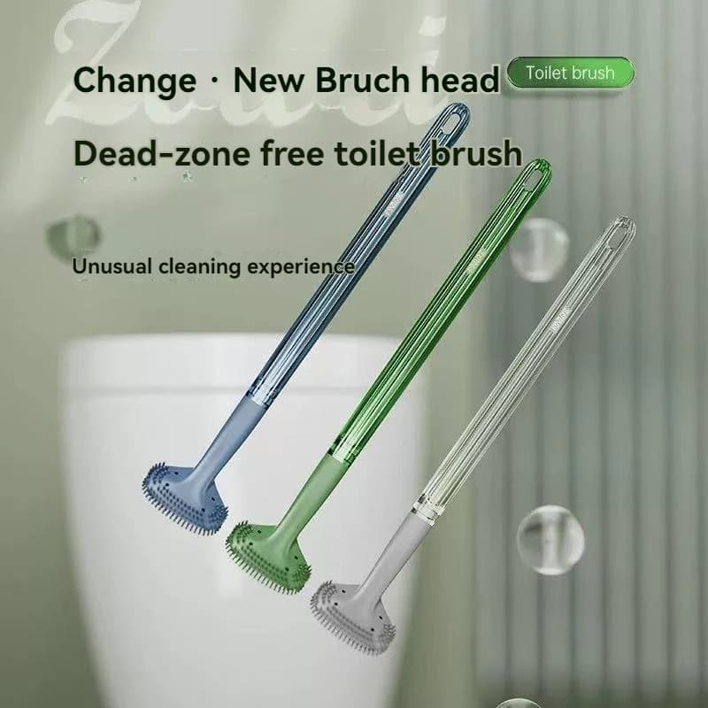 1 pz Scopino per WC Scopino per WC in cristallo creativo WC per uso domestico Spazzola per pulizia senza angolo morto Scopino per WC Spazzola morbida Si