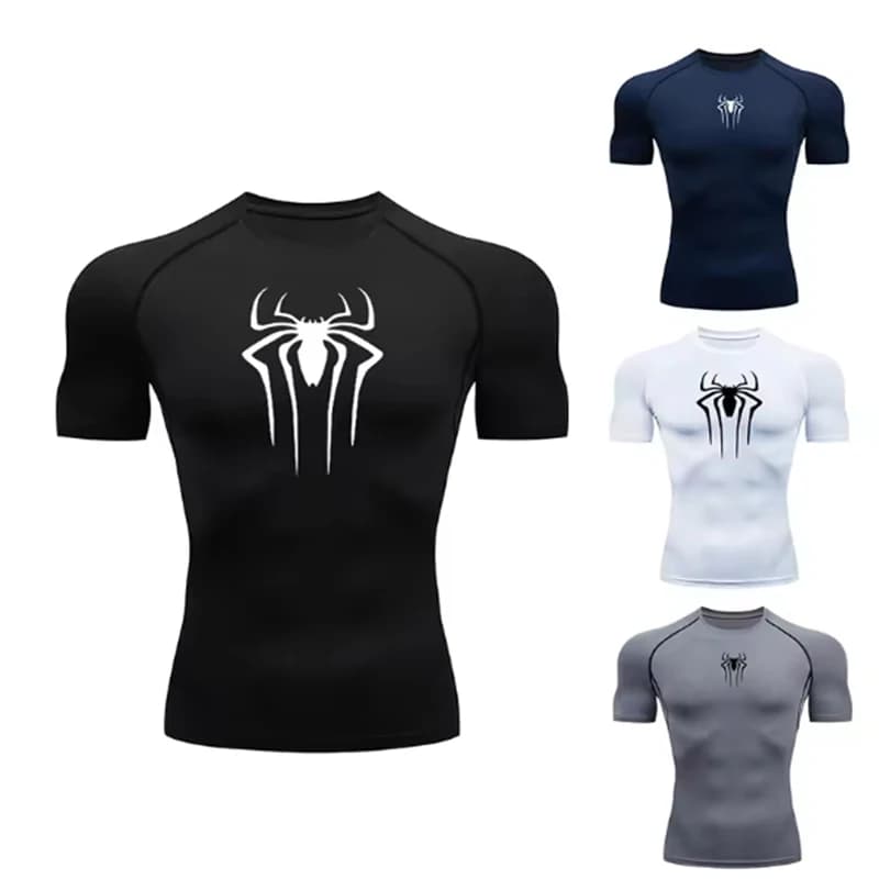 2026 Compression T Shirt Men Short Sleeve Sport Tees Fitness Running Sportsear Men Gym Elastic Quick Dry Jogging T-shirt Tops