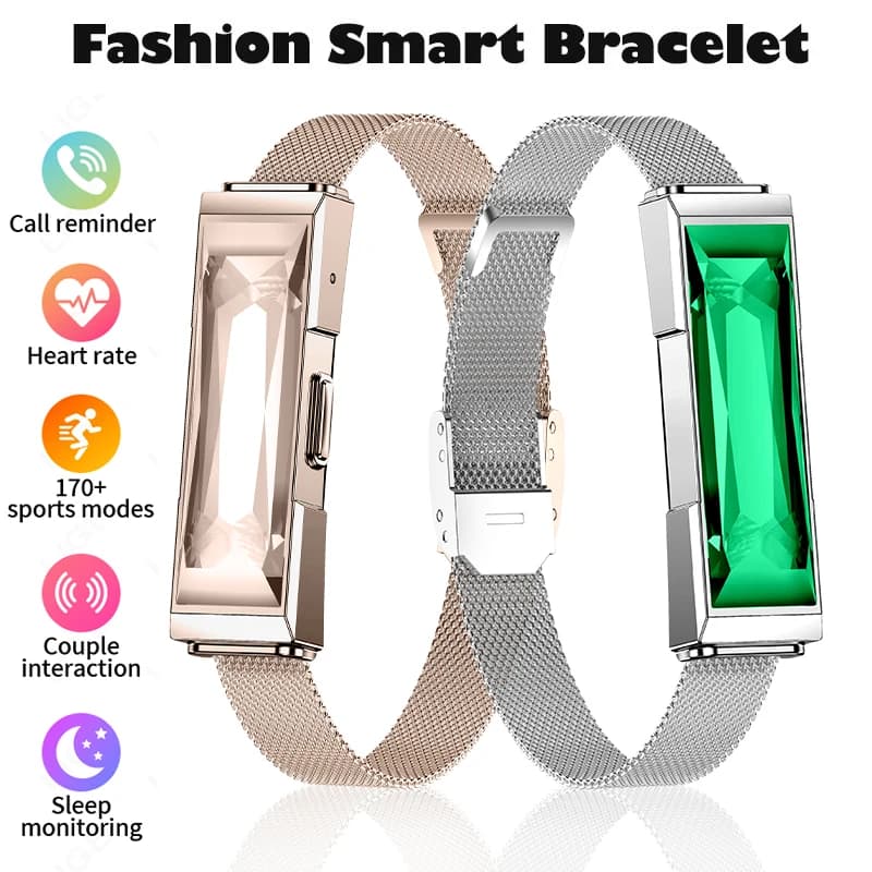New Women's Smart Bracelet Cardio Frequency Activity Fitness Tracker Women's Sports Bracelet Smart Waterproof Men's Watch Smartband