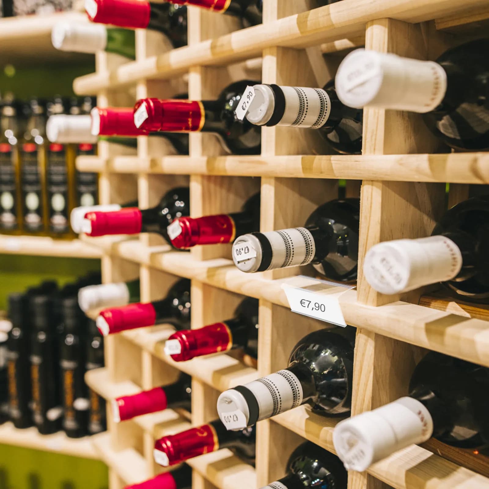 40 Pezzi Portaetichette per Prezzi da Supermercato, Espositore in Plastica per Etichette di Prezzo su Scaffali, Supporto Trasparente per Etichette