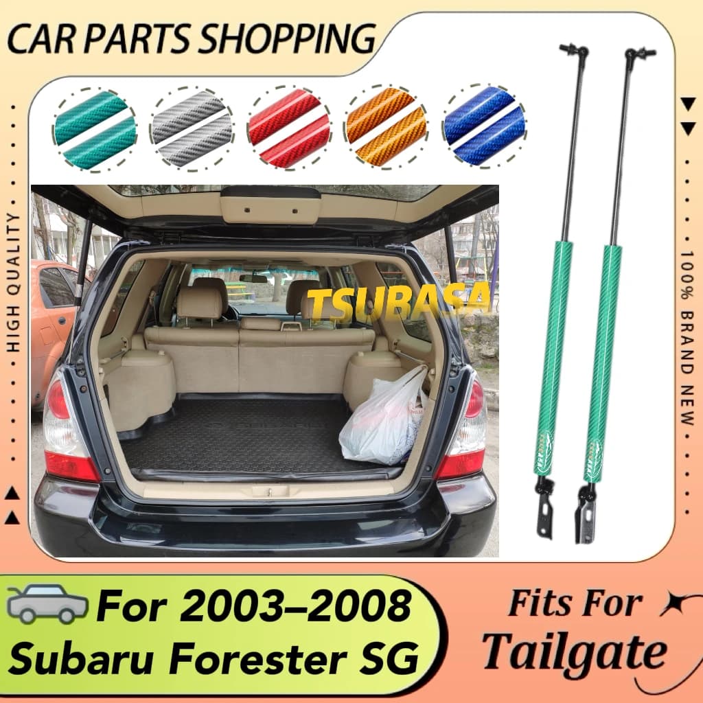 Tronco posteriore Portellone Struts Per Subaru Forester SG 2003-2008 Boot Posteriore Ascensore Supporta Prop Rod Ammortizzatore Ammortizzatore Assorbitore Pistoni 555MM