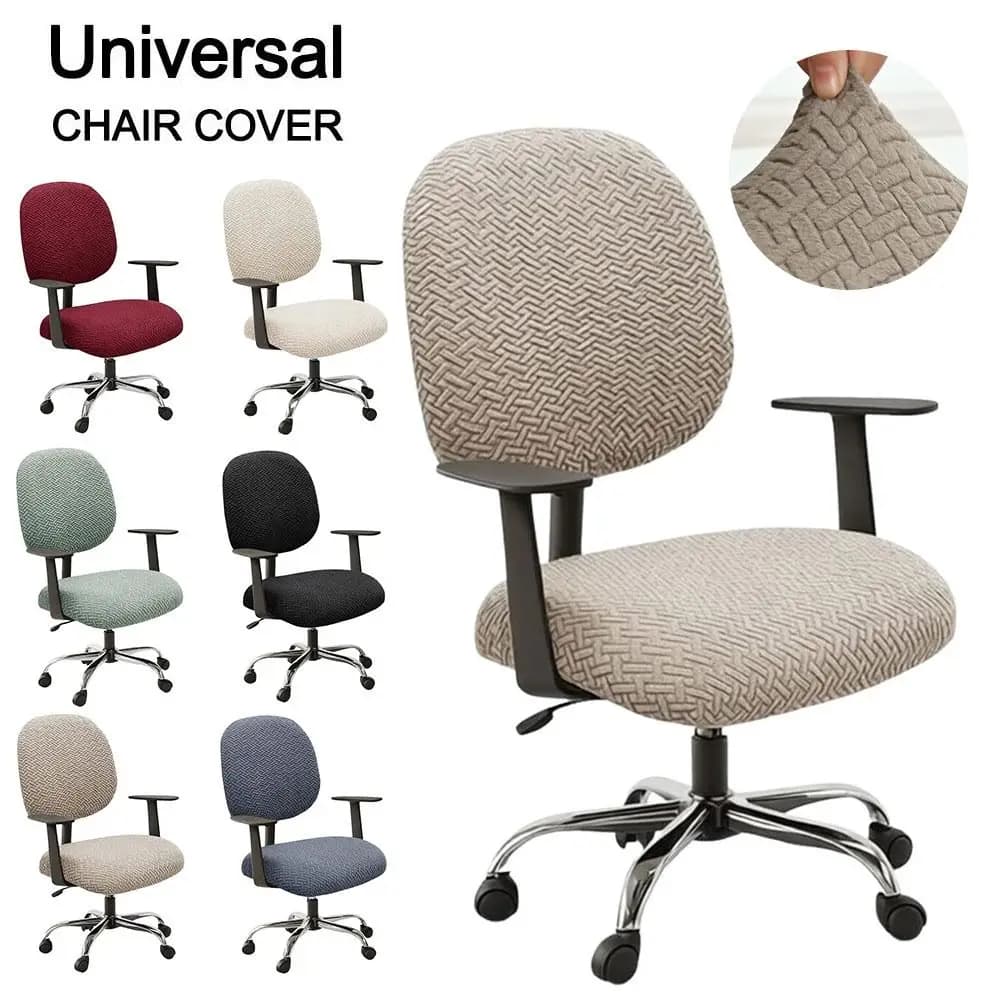 Copertura Elastica per Sedia da Ufficio Antimacchia ​ Traspirante ​ Copertura Rimovibile ed Elastica per Sedia da Gaming, Rivestimento per Sedia da Computer