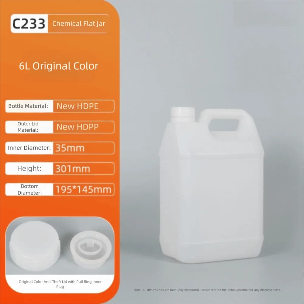 Multipurpose 1-20L Plastic Airtight Bottle with Lid Food Grade Storage Container Sealed Large-Capacity Oil Jerrican Gel Shampoo