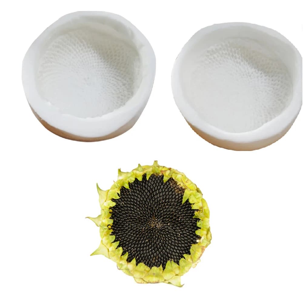 1 pcs sunflower with flower petal seeds Silicone Veiners Molde Silicona Leaf Cake Decorating Tool sugar blender milix