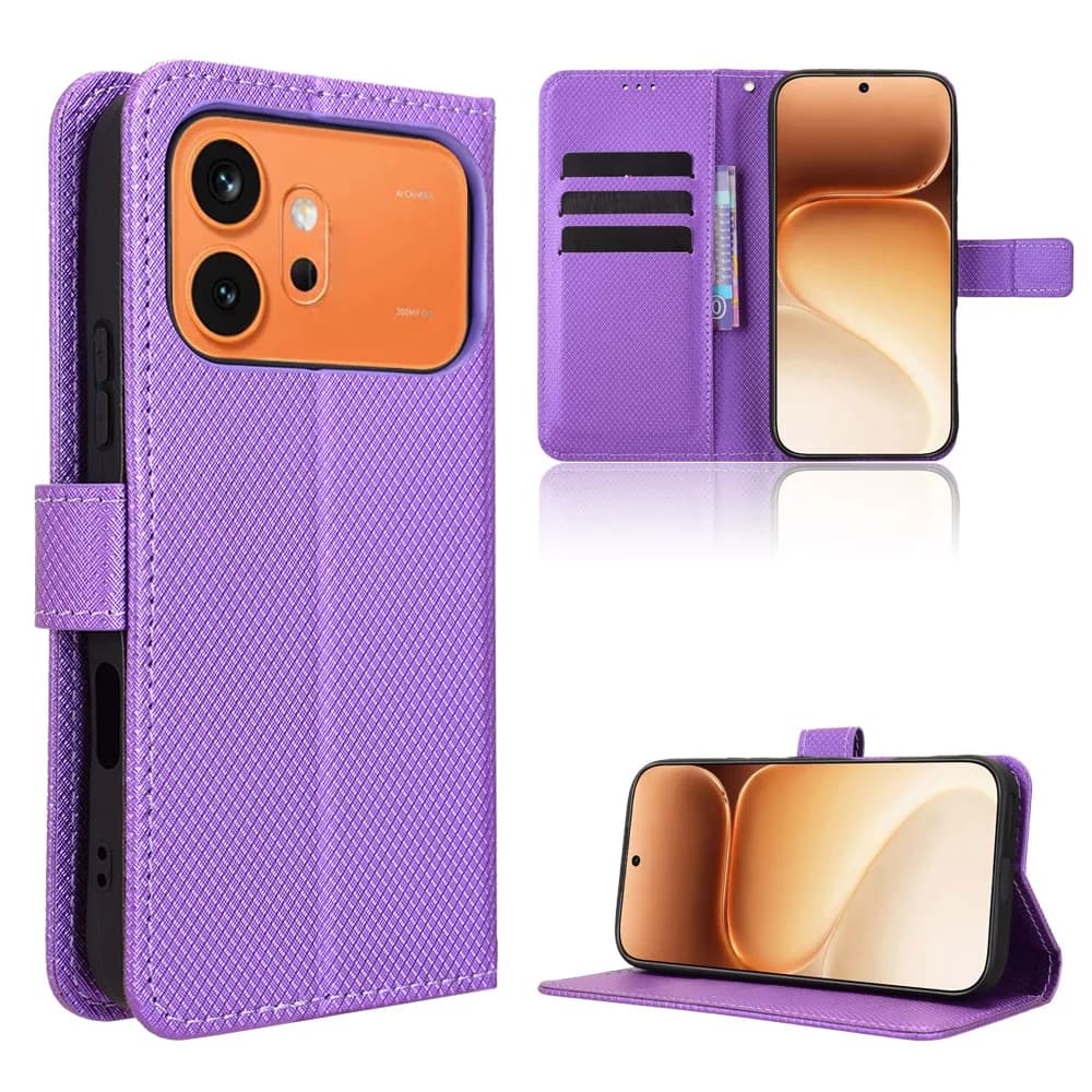 Custodia Protettiva in Pelle con Funzione Stand per Huawei Honor 600 5G, Cover a Portafoglio con Slot per Carte per Honor 600 Pro Honor600