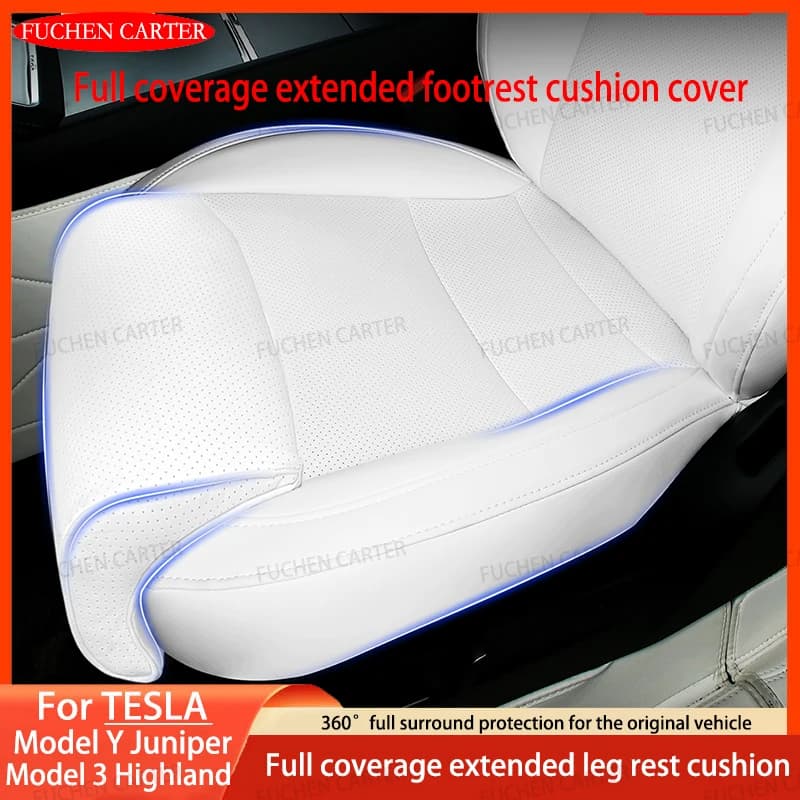 Per Tesla ModelY Juniper Model 3 Highland Supporto per gamba Estensione Coprisedile Memory Foam Extender Cuscino Accessori interni per auto