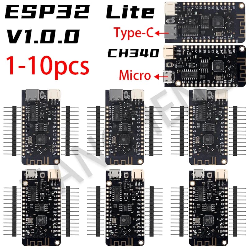 WEMOS Lite V1.0.0 Wifi Bluetooth Scheda di Sviluppo Antenna ESP32 ESP-32 REV1 CH340G MicroPython 4MB Micro USB Per arduino