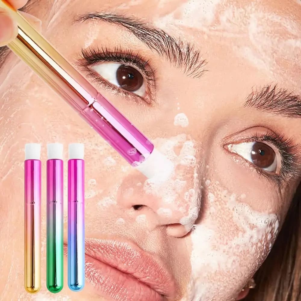 Smooth Foam Brush to Remove Black Points, Multicolor Brush to Clean Faux Eyelashes, Makeup Tools, Soft Eyelash Brush