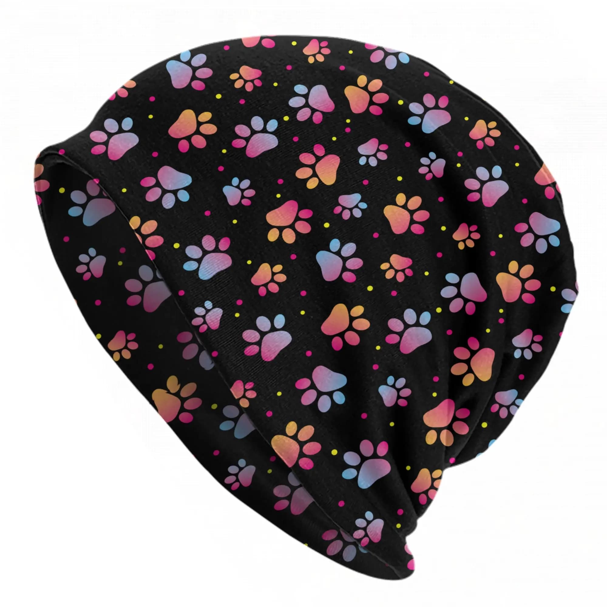 Berretto a Forma di Zampa di Gatto, Cappello Unisex Casual per Sci, Berretto Lavorato a Maglia Caldo Primaverile a Doppio Uso