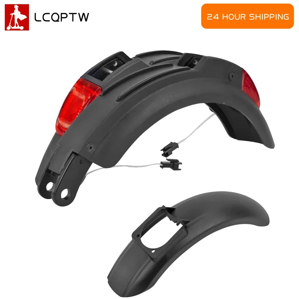 Splash Tire Parafango Ruota Parafango anteriore con lampada posteriore Luce Skateboard Pneumatico Accessorio Parte per Kugoo S1 S2 S3 Scooter elettrico