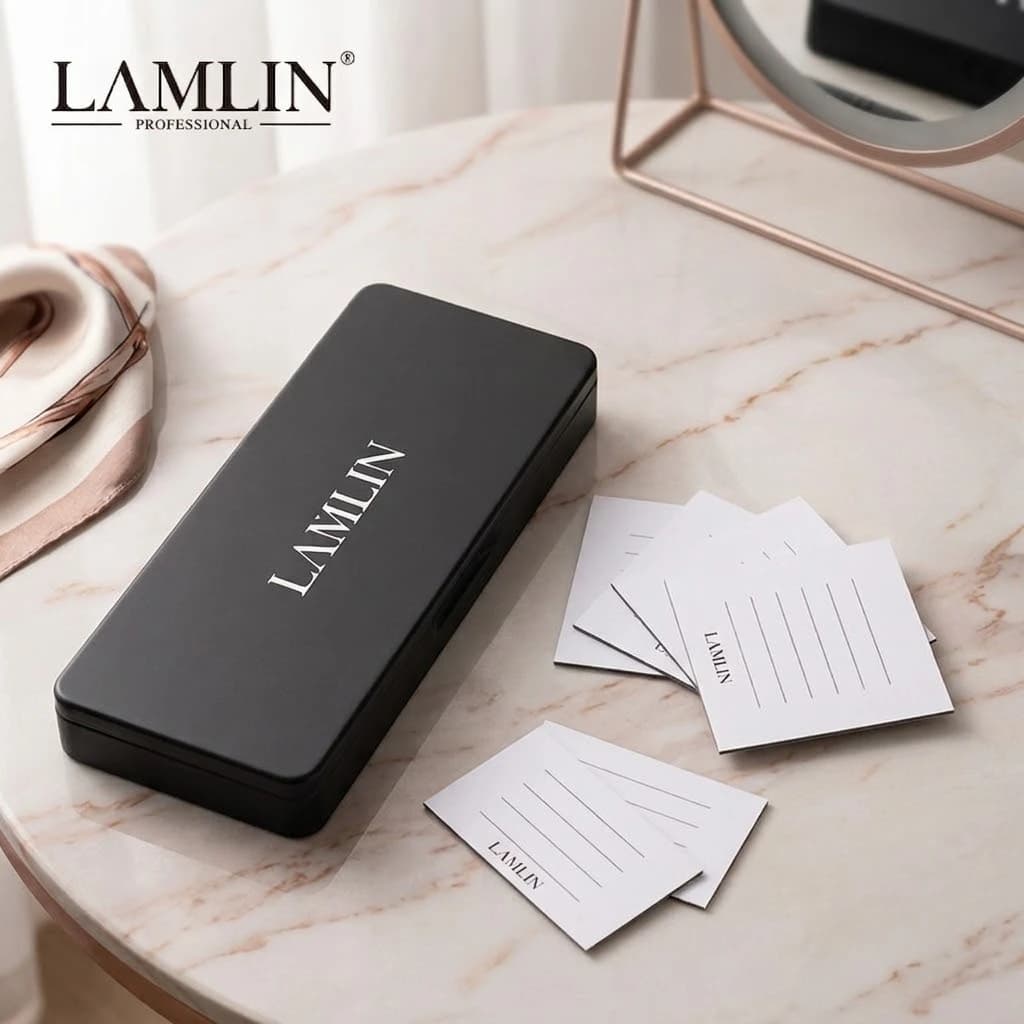 Portable Magnetic Eyelash Storage Box, Lash Extension Organizer Case with 6 Magnetic Tiles, Professional Lash Palette Tray