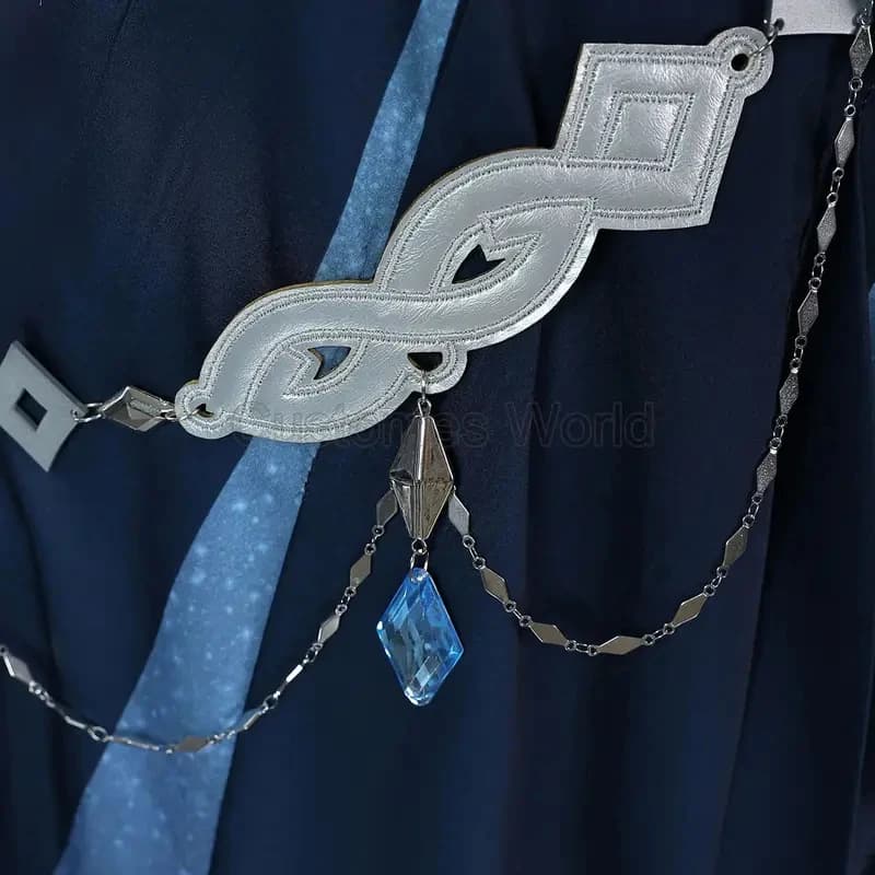 Costume Cosplay Yelan di Genshin Impact, Abito per il Banchetto Tranquillo, con Parrucca, per Feste di Halloween, Donna