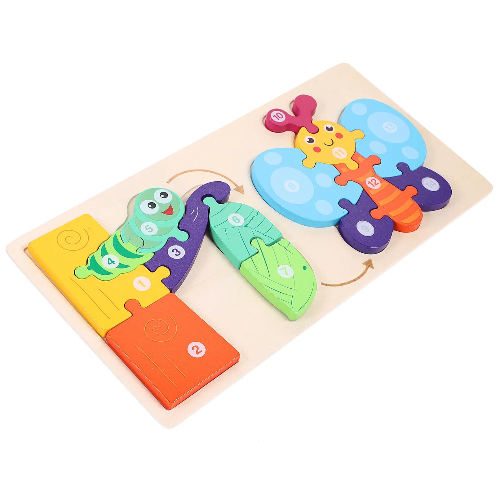 Set di Puzzle Educativi per la Crescita delle Anatre, Gioco di Apprendimento Precoce, Puzzle in Legno per lo Sviluppo Cognitivo dei Bambini, Regalo per l'Asilo