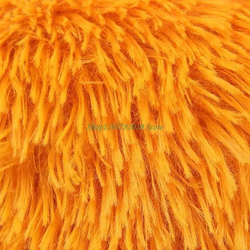 Letti per gatti U55D per gatti interni il 24/09/29/30 Dog il letto tondo morbido peluche cuscino peloso cuscino non slip