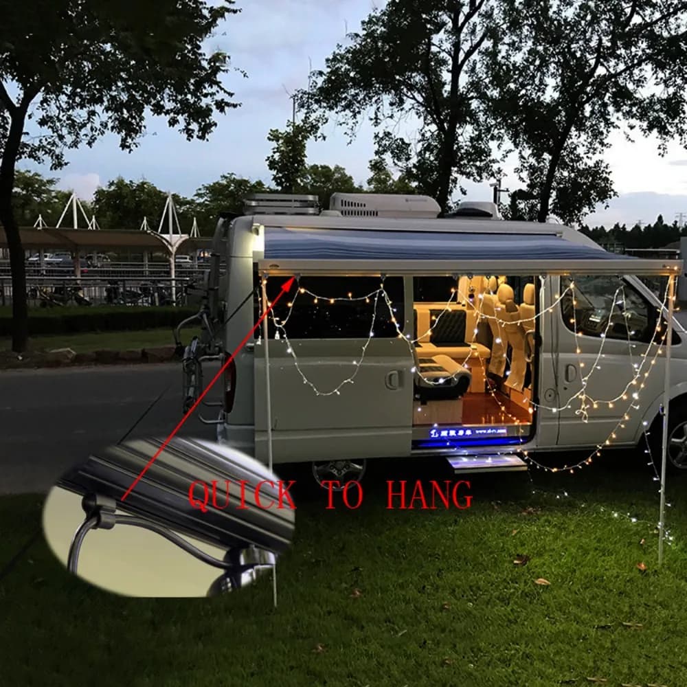 10Pcs High Quality Multi-use Camping Awning Hook Black 40*29mm Light Rope Clamp Tent Hooks Awning Clip for Rope Lights