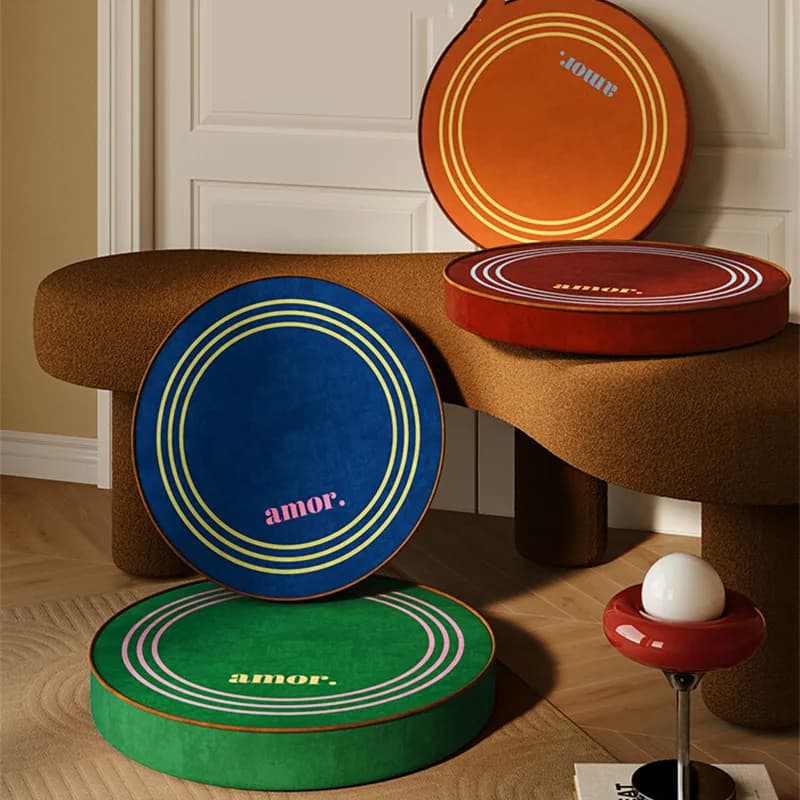 Floor Cushion Pillow Round Putuan Seating Cushions for Living Room Tatami Meditation Yoga Round Chic Home Decoration Flexible