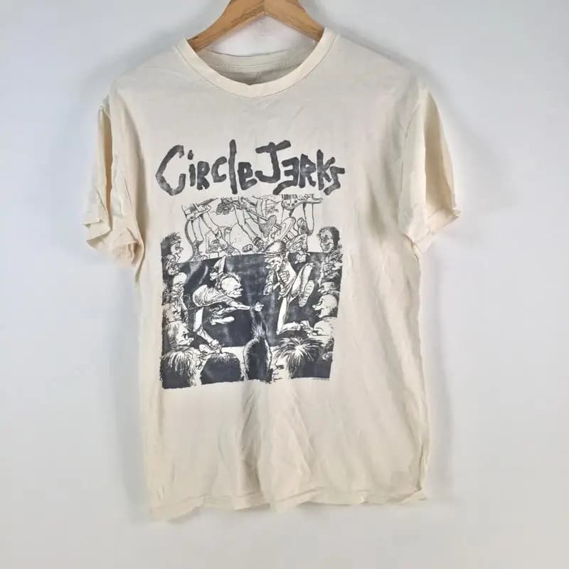 Circle jerks 2018 mens T Shirt size M cream impact merchardising 104281