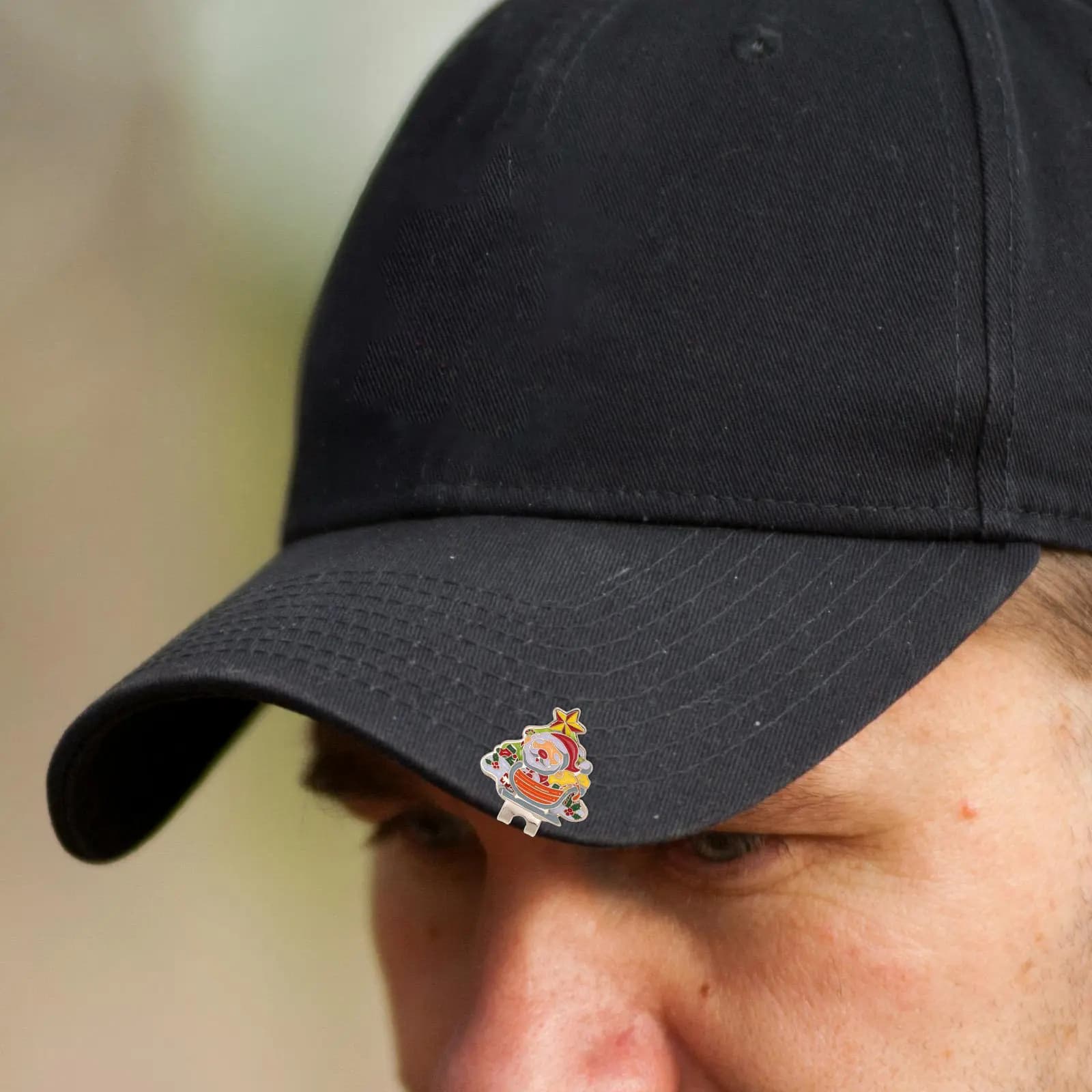 Clip per Cappello da Golf in Lega di Zinco, Marcatore a Forma di Palla da Natale, Accessorio Elegante e Resistente per Golf, Regalo per Donne