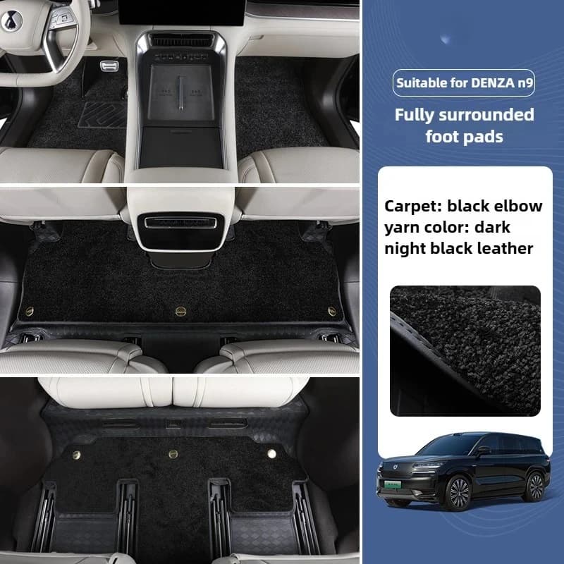For DENCY N9 Car Mats Double Layers Car Mats Fully Surrounded Car Lining Footwear Car accessories Special for six places