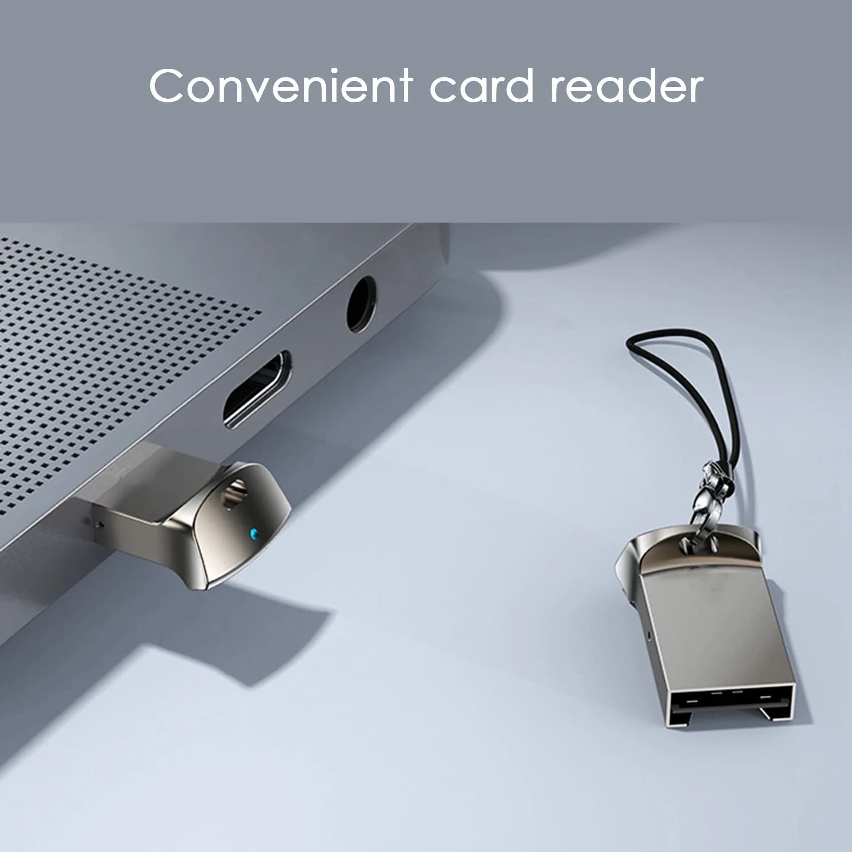 ABRI-5X Mini TF Card Reader USB Computer Card Reader TF Card Memory Reader Adapter With LED Indicator For Computer Car Audio