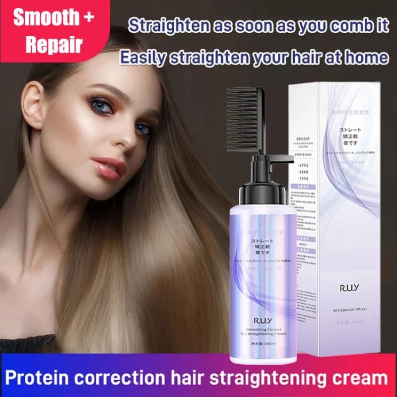 Nutrient smoothing cream for quick softening hair woman keratin treatment for smoothing hair Relaxer