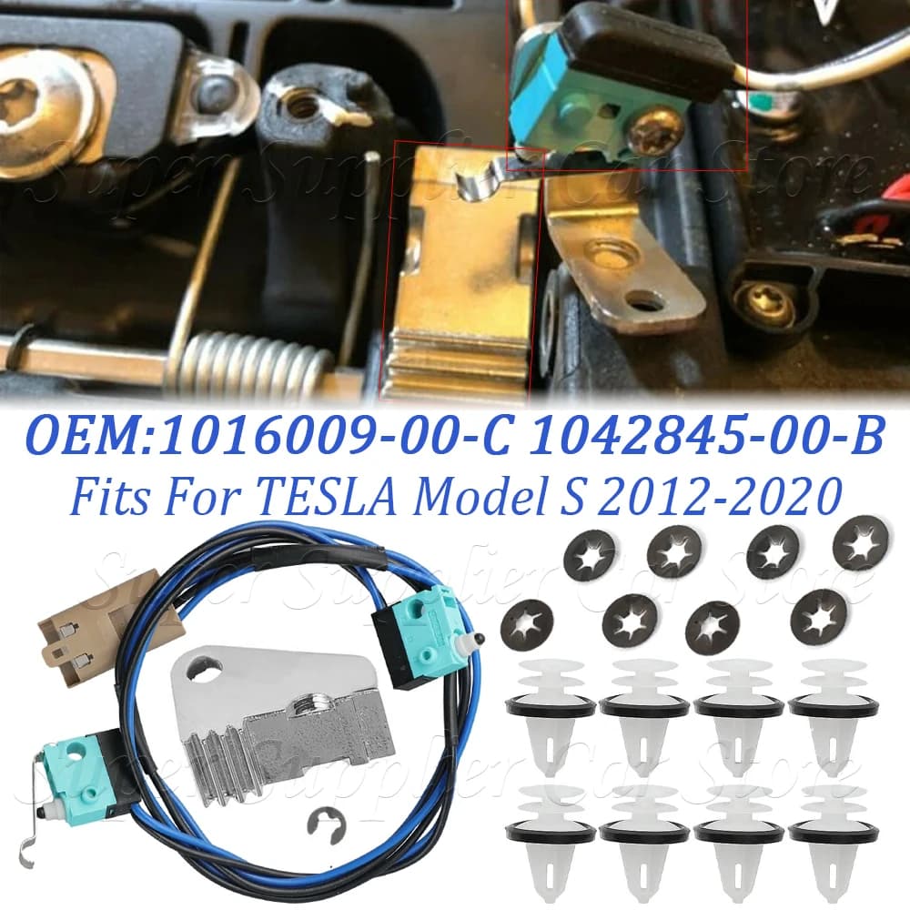 Kit di Riparazione e Aggiornamento Cablaggio Microinterruttore Maniglia Porta per TESLA Model S 2012-2020 1016009-00-B