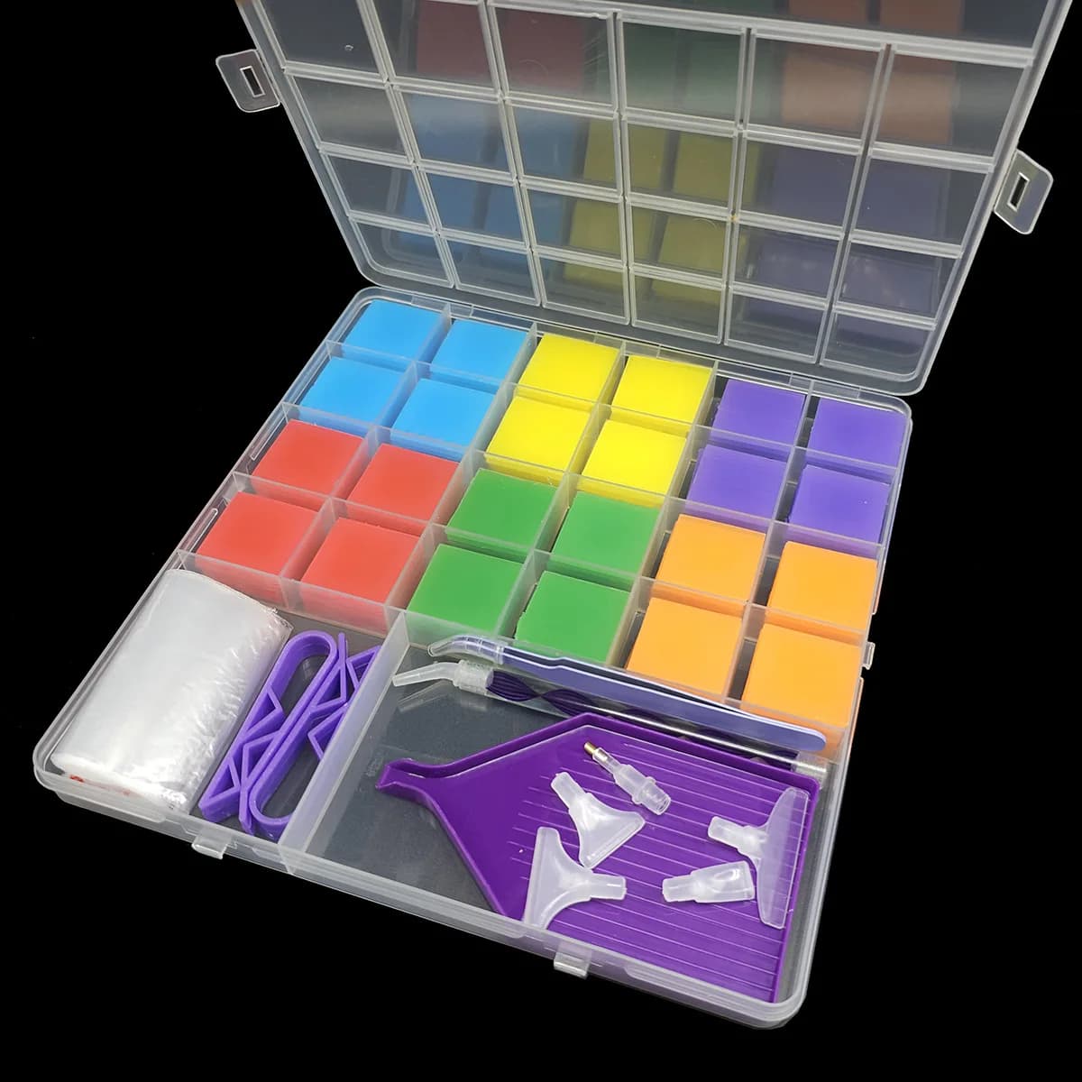 Set di Argilla Multicolore per Diamond Painting Fai-da-Te - Colla per Argilla, Ago da Ricamo Specializzato per Punto Croce