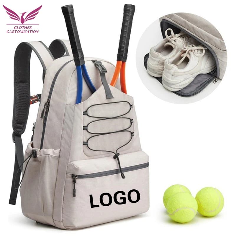 Borsa da tennis Borsa per racchette da tennis Logo personalizzato Portatile per tennis Sport Zaino per sport all'aria aperta stampa nome Uomo Donna Contiene 4 racchette