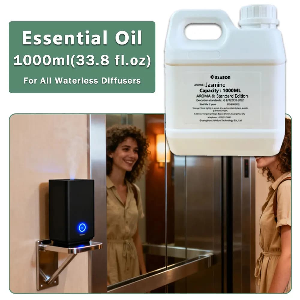 ESAEON Supply Essential Oil For Aroma Diffusers, For Waterless Aromatherapy Machines, Jasmine Marriott Hotel -1000ML(33.8 fl.oz)