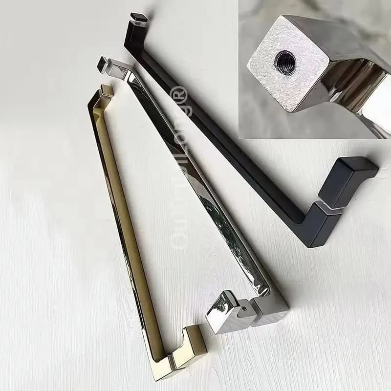 Nuovo Arrivo: Maniglia per Porta Stretta da Bagno in Acciaio Inox 304, Maniglia a Spinta/Trazione per Porte in Vetro, Maniglia per Asciugamani Cromata/Nera/Oro