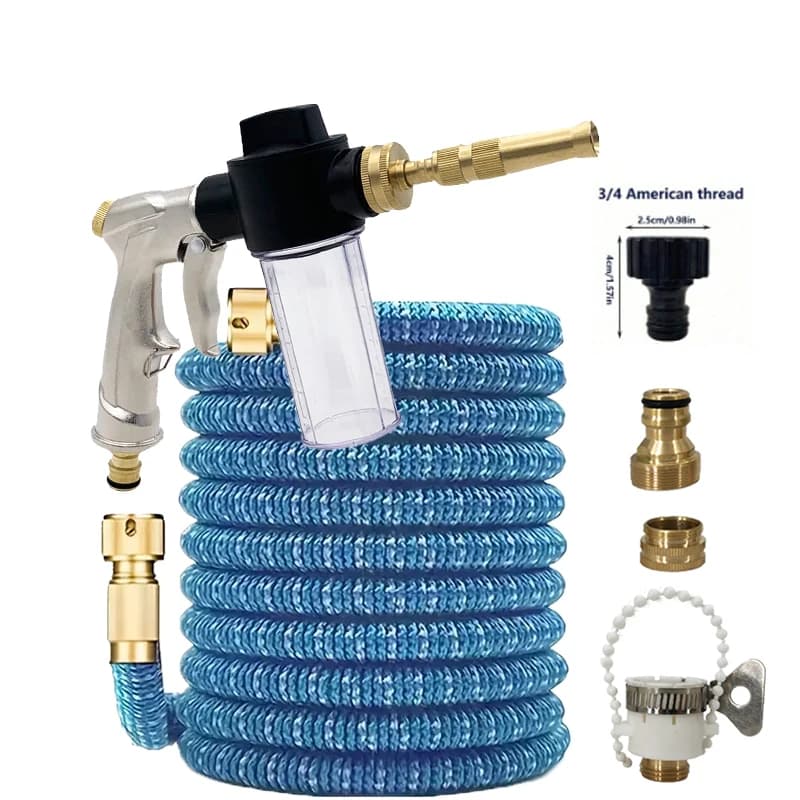 Flexible Gardening Pipe, High Pressure Water Gun for Cleaning with Foam, Domestic Cleaning, Irrigation Supplies