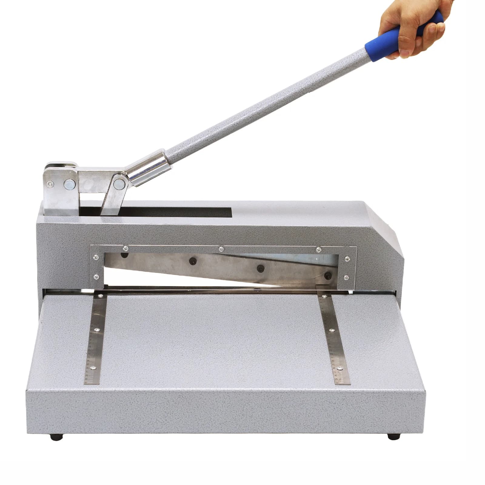 Taglierina a ghigliottina per carta, resistente, in alluminio, per tagliare schede PCB in acciaio e rame