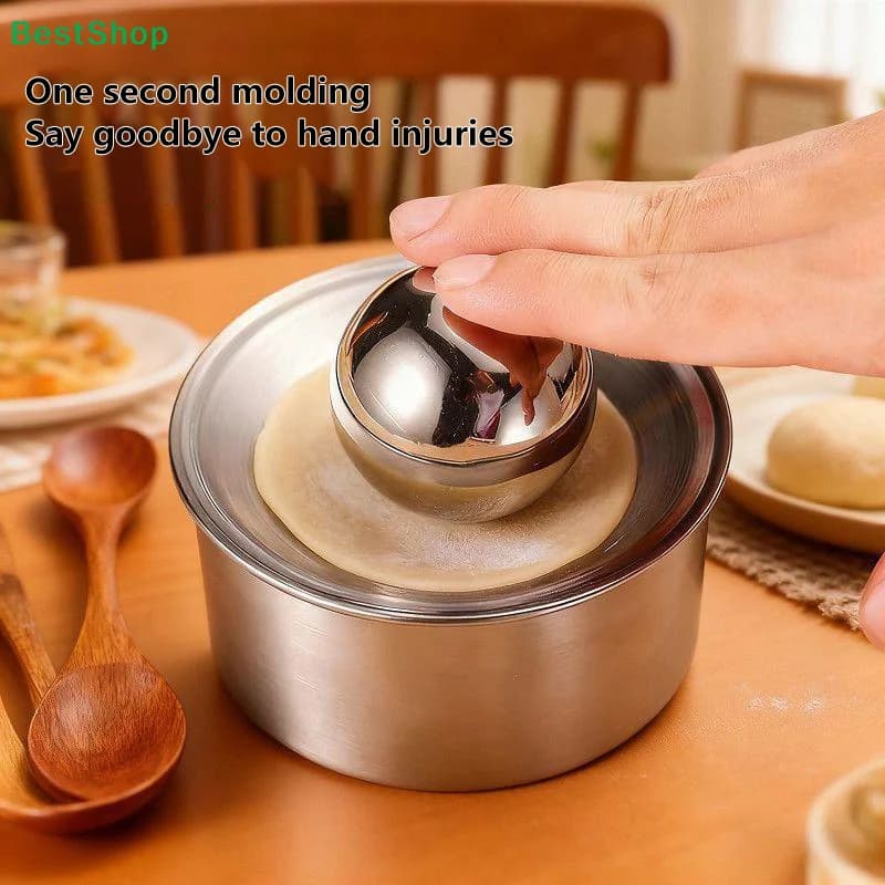 ♩Stainless Steel Dumpling Maker Dough Presser Round Mold For Dumpling Pie Rolling Tool Quick Noodle Baking Kitchen Gadget