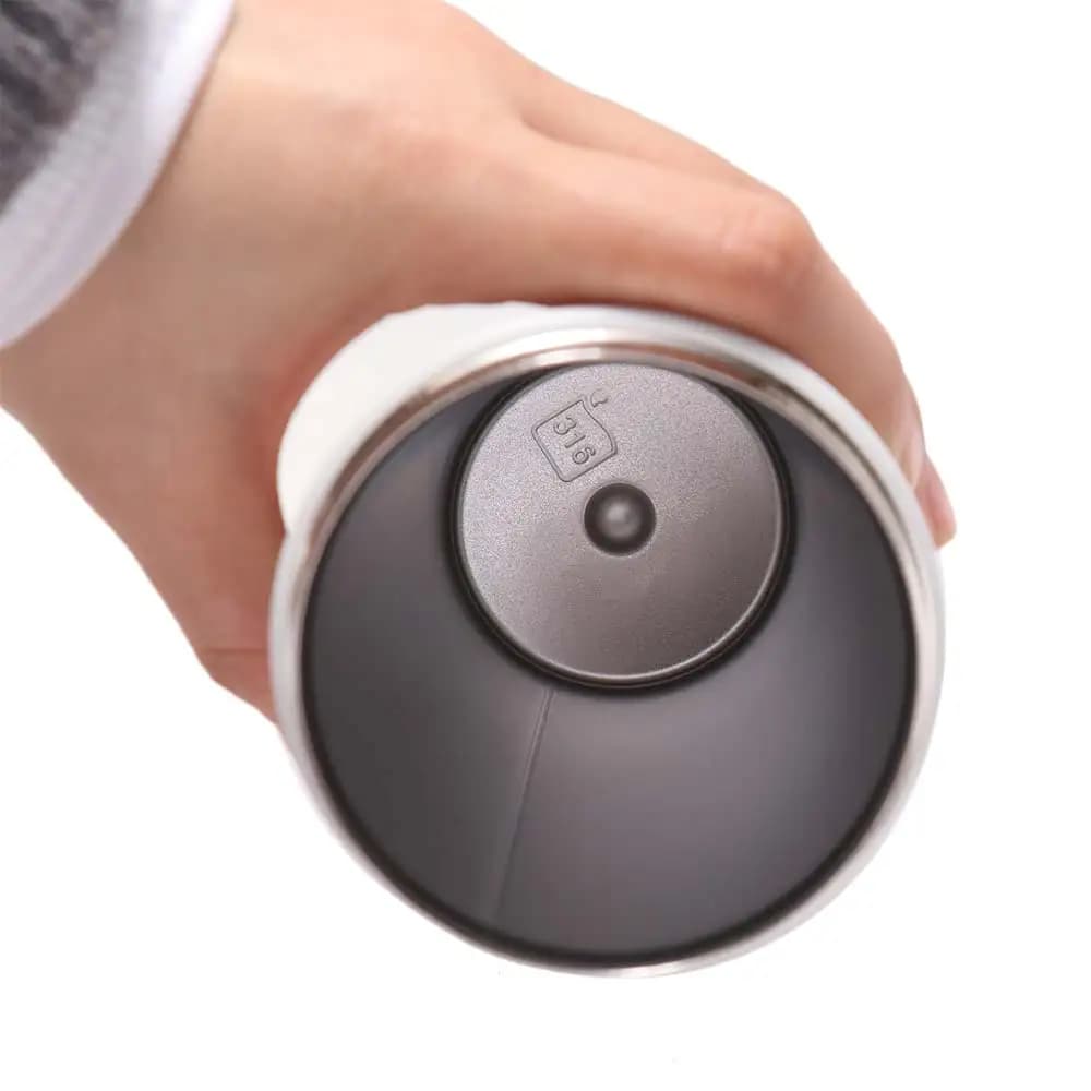 Borraccia Termica 600ml, Tazza Isolante Antigoccia in Acciaio Inossidabile con Cannuccia, Borraccia Sottovuoto a Doppia Parete per Auto e Viaggi