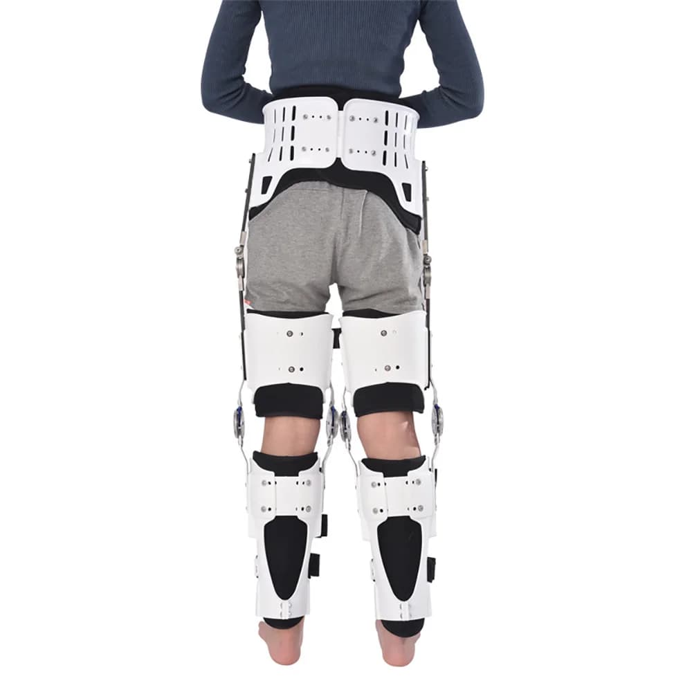 Adjustable Hip Knee Ankle Foot Hip Crotch Waist Knee Ankle Foot Joint Leg Fixed Support High Protector Knee Orthosis Large-Angle