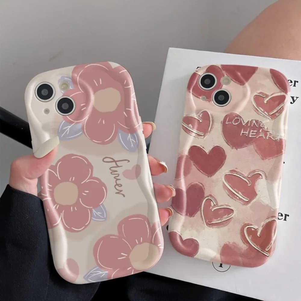 Elegante Cover per Telefono con Motivo Crema Portafortuna, Compatibile con iPhone 17, 16, 15, 14, 13, 12, 11 Pro/Max/Plus, Anti-Caduta e Anti-Shock
