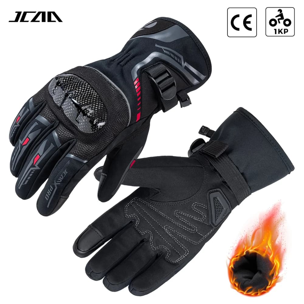 Winter New Motorcycle Gloves 100% Waterproof Windproof Carbon Fiber Anti-Fall Protective Motocross Gloves Warm Motorbike Riding