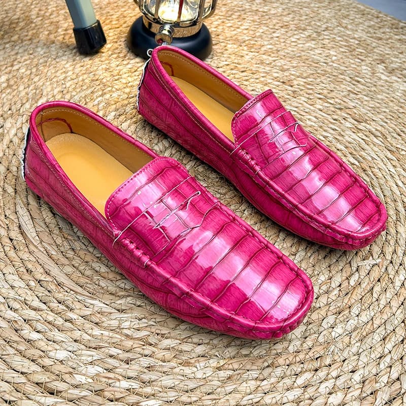 Mocassini da Uomo con Nappe, Scarpe Casual Slip-On da Uomo, Calzature Quotidiane da Uomo Robuste Antiscivolo Leggere e Resistenti all'Usura