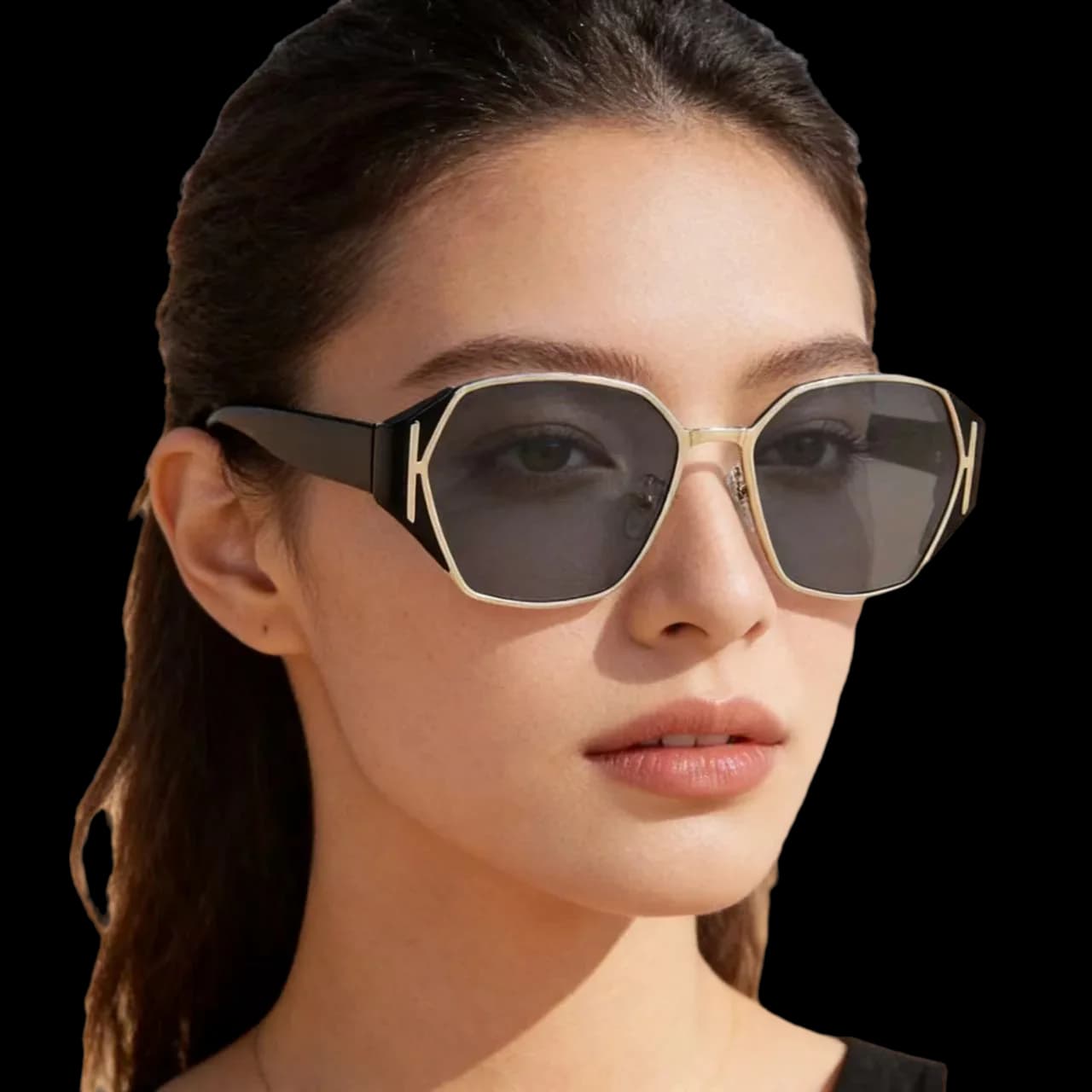Fashion Vintage Polarized Sunglasses Women Men Brand Designer Retro TR Rectangle Sun Glasses Female Male Popular Black Eyewear