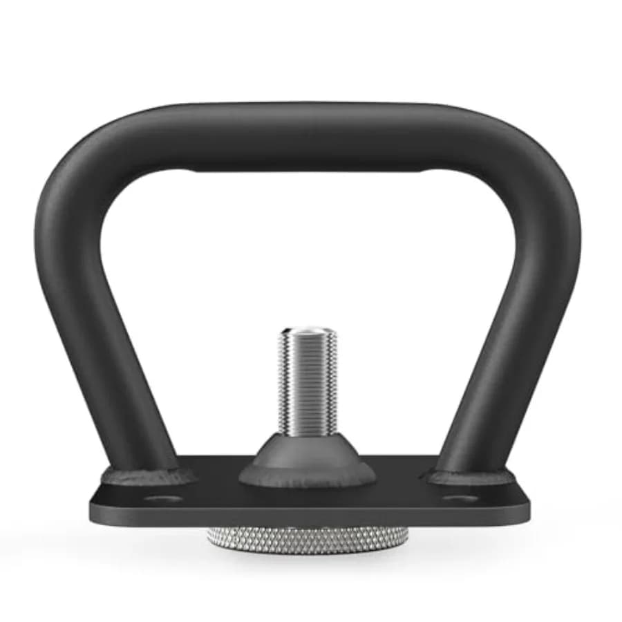 Adjustable Handle for Kettlebell with One-Sun Screw Standard for Domestic Use, Black Steel Construction, Durable Design and Lightweight