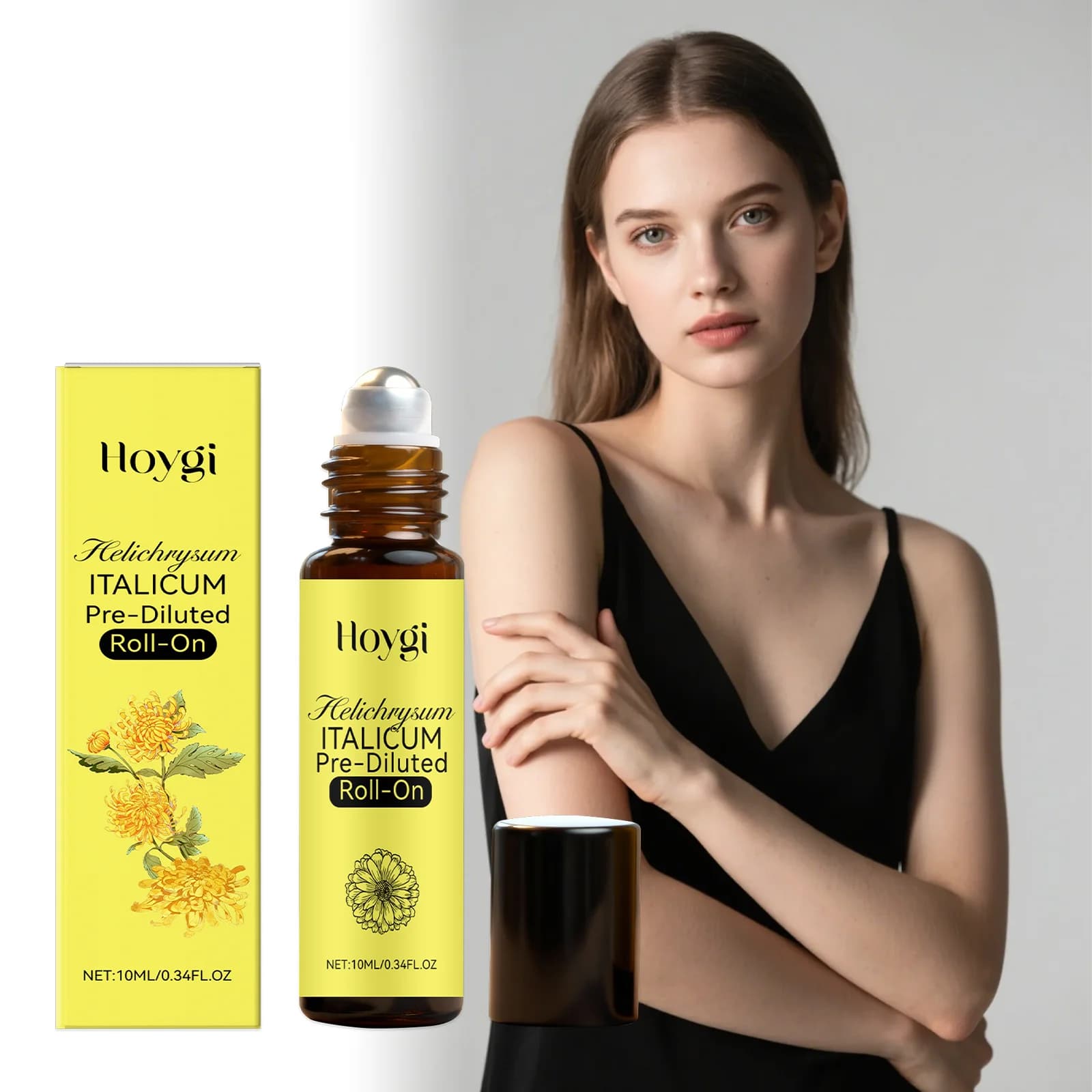 Helichrysum Roll On Body Oil To Relieve Dry Skin Moisturizing soothing soothing massage oil with jojoba oil Gift for winter skin care for women