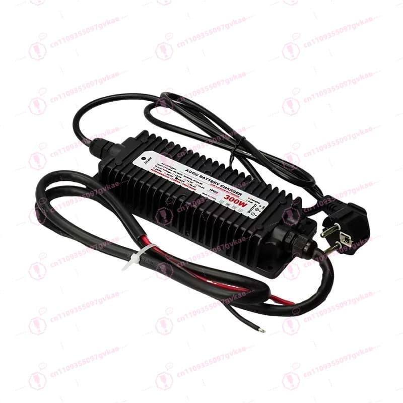 Caricabatterie Impermeabile per Veicoli Elettrici 14.6V/29.2V/43.8V, Caricatore per Batterie al Litio 600W ad Alta Potenza, Grado Industriale