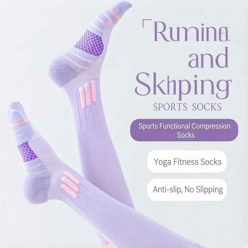 1/4/8 paia di calze a compressione elastiche dimagranti da donna per fitness estivo, corsa, saltare con la corda, calze lunghe a tubo per yoga