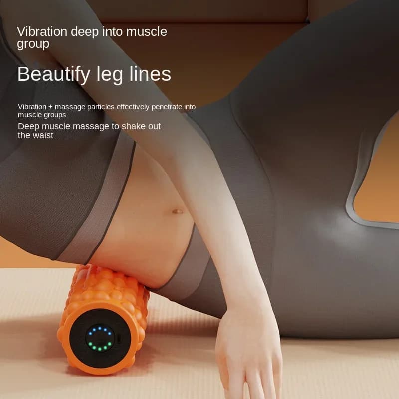 Fitness Equipment Electric Foam Roller Whole Body Muscle Relaxer Beautiful Leg Massage Stick Roller Vibration Yoga Column