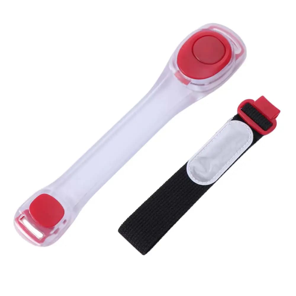 Adjustable LED Light Up Armband Glow The Dark Warning Wristband Glow Sports Bracelet Luminous Wearable Running Arm Belt