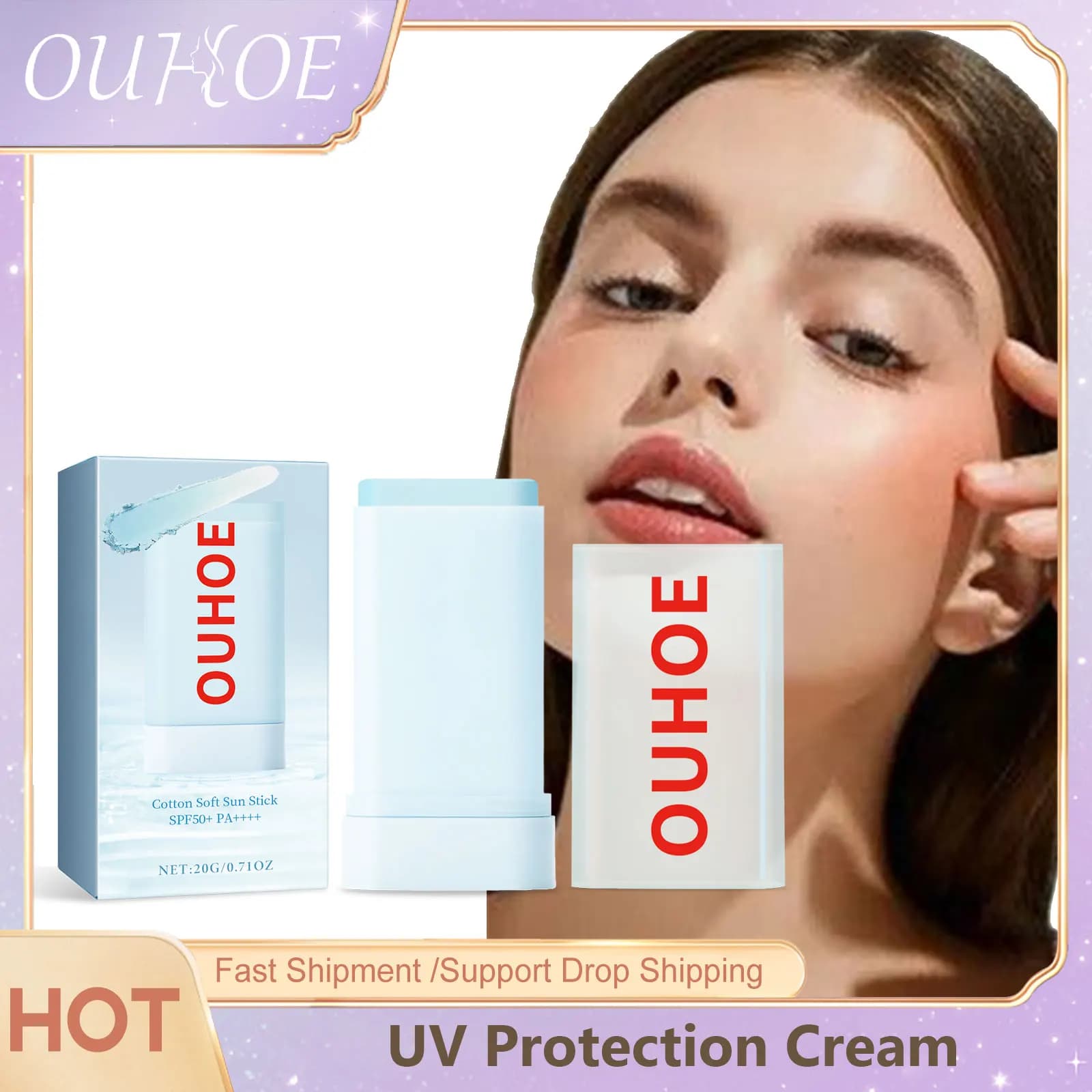OUHOE crema di protezione UV Spf 50 protezione UV per esterni Anti ossidante idratante per la cura della pelle crema solare antisudore impermeabile